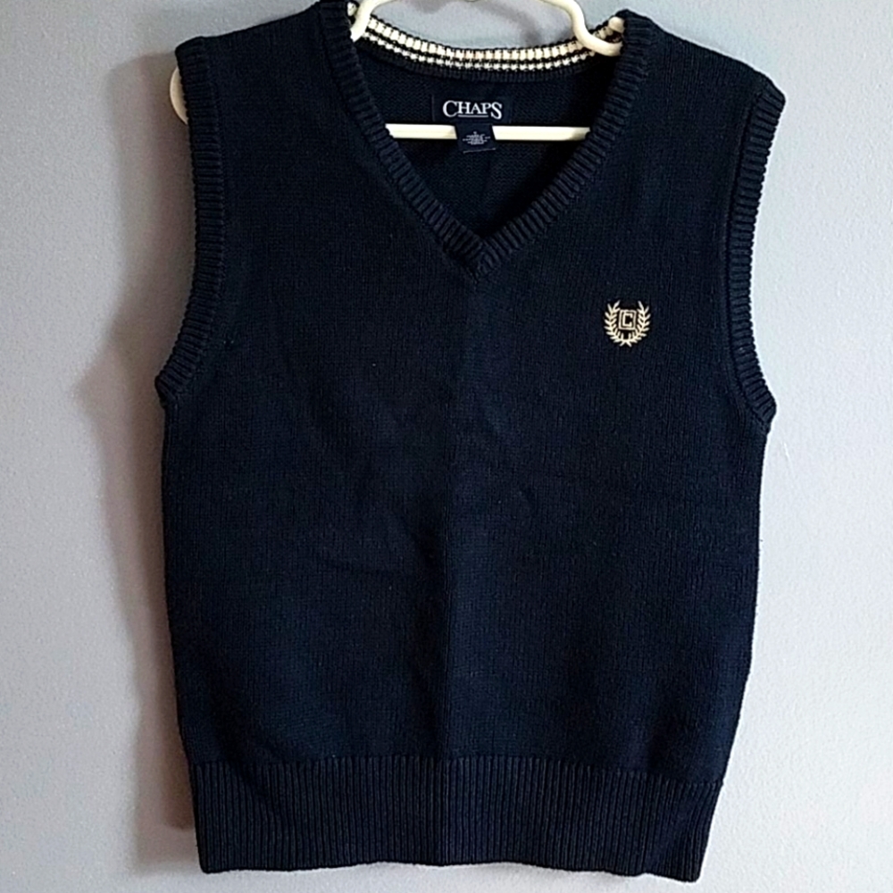 Chaps Boys Blue vest, size 5